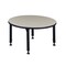 Kee Round Classroom Tables, 42 W, 42 L, 23-34 H, Wood, Metal, Maple TB42RNDPLAPBK - alternate 3